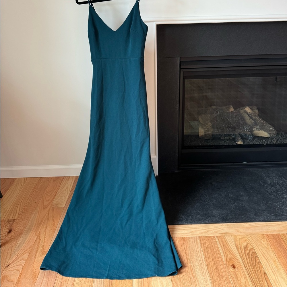 Lulus Infinite Glory Forest Green Maxi Dress | Size S